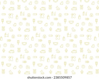 Childcare baby products wallpaper pattern illustration