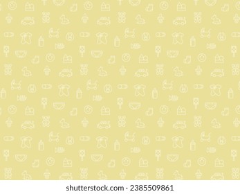 Childcare baby products wallpaper pattern illustration