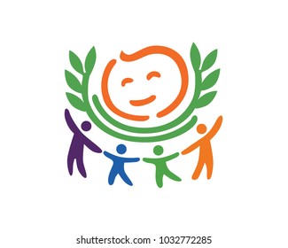 Kids care logo Images, Stock Photos & Vectors | Shutterstock