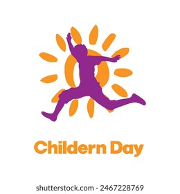 childern day logo design for graphic designer or event