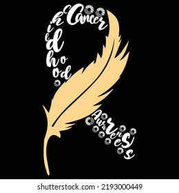 childhood awareness cancer, childhood awareness shirt print template typography design for vector file.