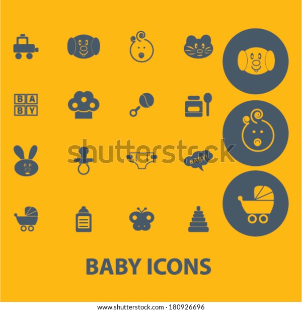 childhood, baby,\
kids, toys, birthday, bunny, funny dog, car, celebration, children,\
child icons, signs\
vector