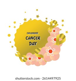 Childhood Cancer Awareness Day Vector Illustration