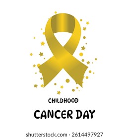 Childhood Cancer Awareness Day Vector Illustration