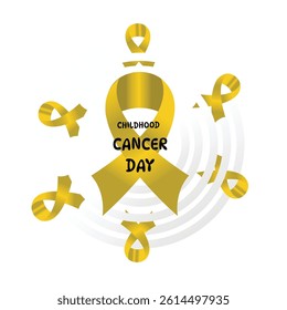 Childhood Cancer Awareness Day Vector Illustration
