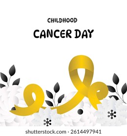 Childhood Cancer Awareness Day Vector Illustration