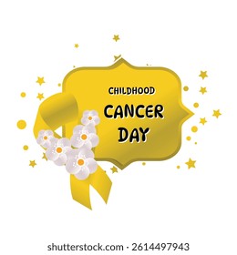 Childhood Cancer Awareness Day Vector Illustration