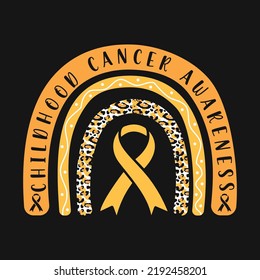 Childhood Cancer Awareness Leopard T-shirt