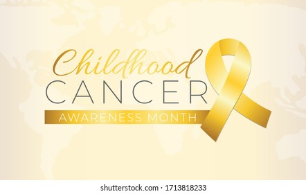 Childhood Cancer Awareness Month Background Illustration