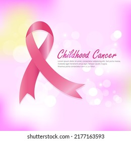 Childhood Cancer Awareness Month Design Isolated Stock Vector (Royalty ...