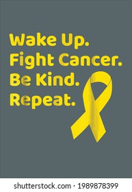 Childhood Cancer Awareness Month For September design vector illustration for use in design and print poster canvas