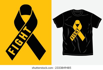 Childhood cancer awareness t-shirt design, quotes, september is national childhood cancer awareness month t-shirt, typography tshirt vector Graphic, Fully editable and printable vector template