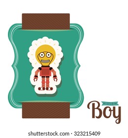 Childhood concept with toy icon design, vector illustration eps 10