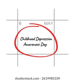 Dia da Consciência da Depressão Infantil, Маъ 7.