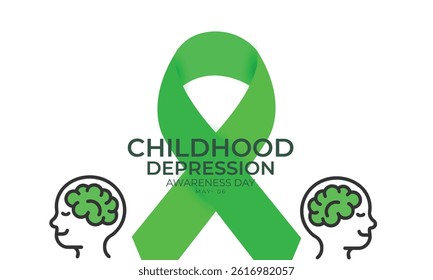 Childhood Depression Awareness Day. background, banner, card, poster, template. Vector illustration.