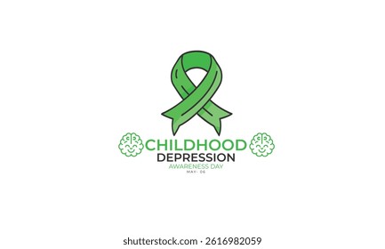 Childhood Depression Awareness Day. background, banner, card, poster, template. Vector illustration.