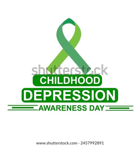 childhood depression awareness day vector