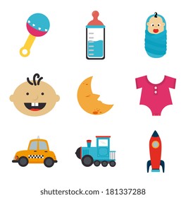 childhood design over white background vector illustration