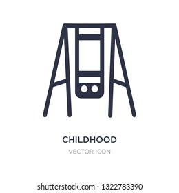 childhood icon on white background. Simple element illustration from Entertainment and arcade concept. childhood sign icon symbol design.