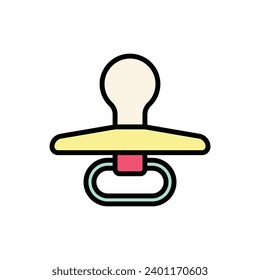 Ilustración de vectores de iconos del Pacífico infantil