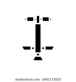 Childhood Pogo Stick Filled Icon Vector Illustration