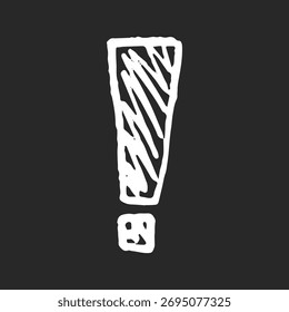Kinderliche abstrakte geometrische Form mit weicher Stift Textur gezeichnet. Primitive Doodle-Figur in verspielter Retro-Stimmung. Holzkohle-Schnörkel.