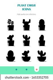 Childish Alien Fantastic Alive Plants Emoji Characters