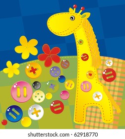 childish applique - giraffe