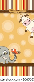 childish cartoon greeting card