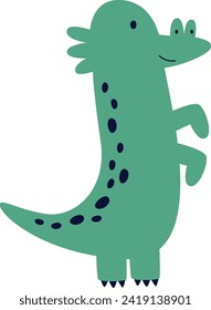 Ilustración del vector Dragón Cuta Infantil