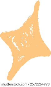 Childish Drawing Star Vector Illustration