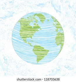 childish earth doodle