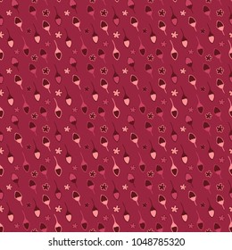 Childish floral pattern, vector
