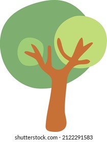 Dibujo mano infantil árbol