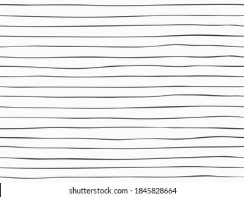 Childish Hand Drawn Continuous Thin Lines Simple Doodle Seamless Pattern Element For Background, Wallpaper, Texture, Banner, Decoration, Cover, Card, Notebook, Diary Page Etc. Vector Design.