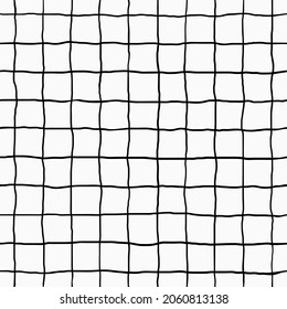 childish hand drawn continuous thin mesh lines simple doodle seamless pattern element for background, wallpaper, texture, banner, decoration, cover, card, notebook, diary page etc. vector design.