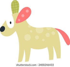 Ilustración de vectores de perros dibujados a mano infantil
