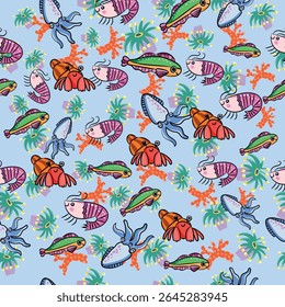 childish pattern design for printing purposes