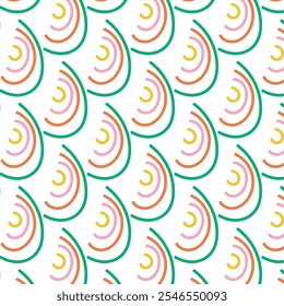 Childish print  Colorful seamless rainbows pattern Childish print for kids fabric and wrapping paper