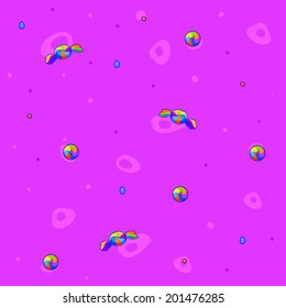 Childish seamless colorful pattern with sweet 
