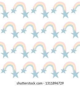Childish seamless pattern background. Abstract swatch for design brthday card, party invitation, baby nappy, shop sale advertising, wrapping paper etc.