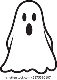  Childish spooky boo character for kids  cute funny happy ghost scary Magic spirit Isolated flat cartoon vector illustrations 