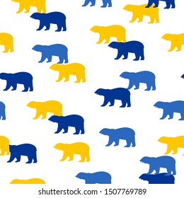 Childish wallpaper seamless pattern background. Abstract  swatch for design kids bedroom wall, nappy, birthday card, textile etc. 