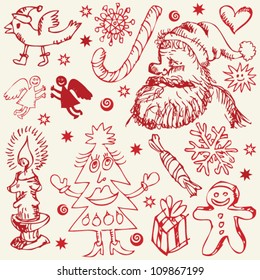 childlike christmas doodles