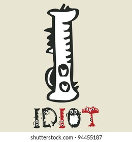 infantil como el ABC loco, el monstruo lindo