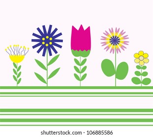 Childlike vector card