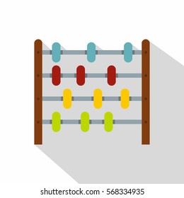Children abacus icon. Flat illustration of children abacus vector icon for web