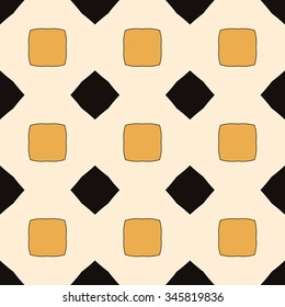 Children abstract ethnic pattern with bright oranges objects