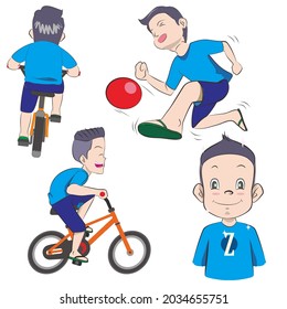 children activity and healthy vector 