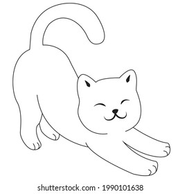 Children and adult coloring book of cats